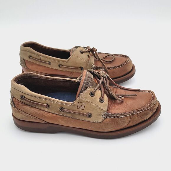 Sperry Top Sider Mens10M Boat Shoes Leather 0777940 Slip On Comfort Preppy EUC - Picture 7 of 16